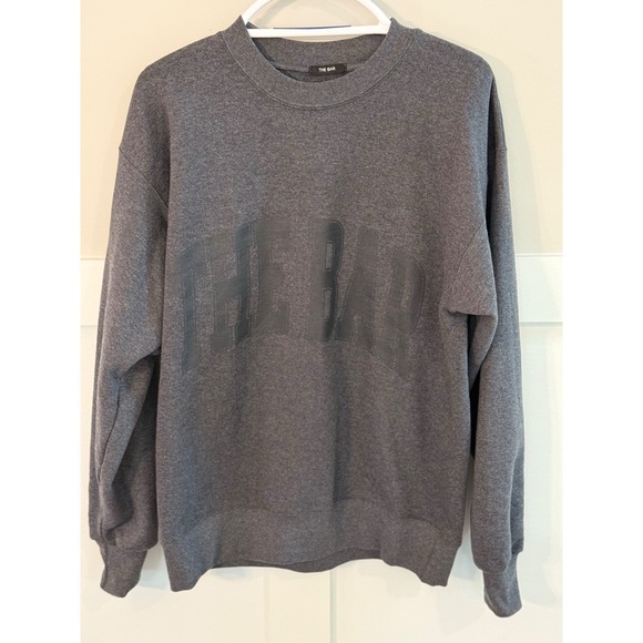 Women's The Bar Sweatshirt L Gray Varsity - Picture 4 of 8